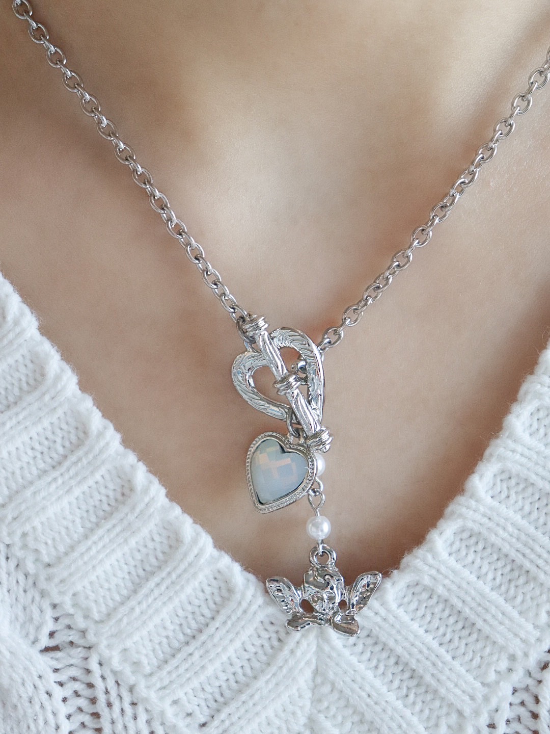 angel mood necklace